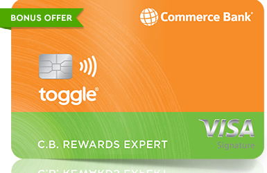 toggle visa signature credit card